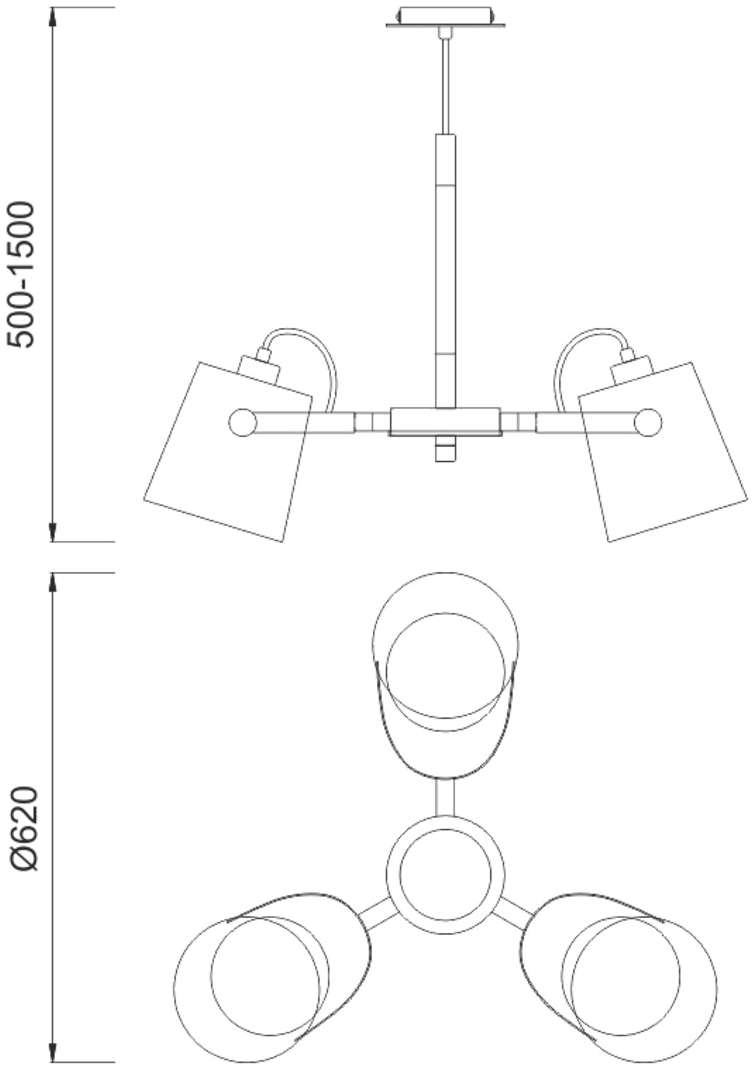 Nordica II Ceiling Lights Mantra Multi Arm Fittings